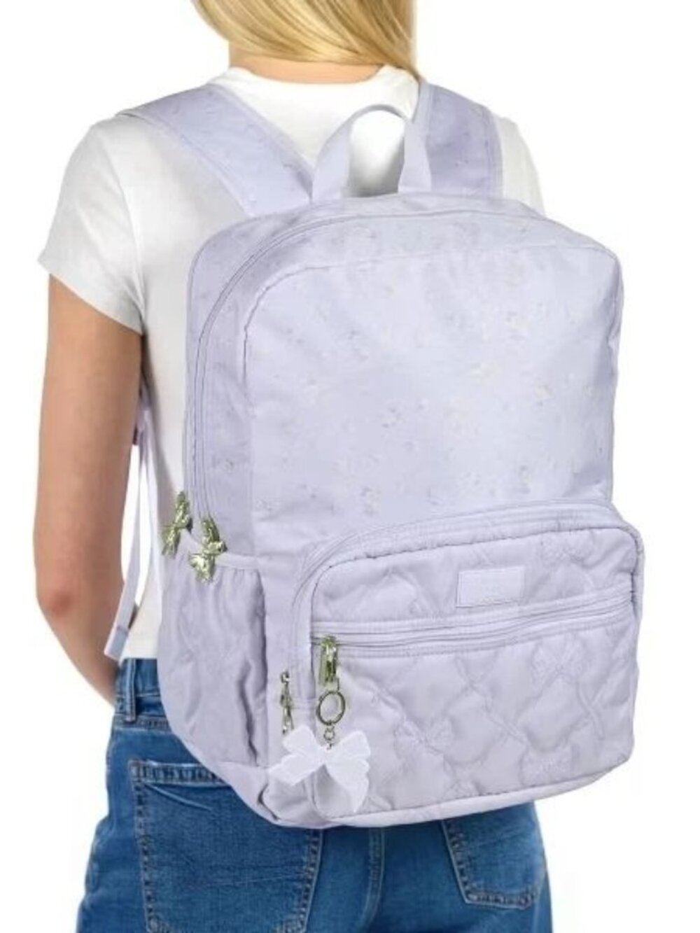 LoveShackFancy x Target - Yoobi Everblooming Rosettes Ditsy Backpack Breezy Blue